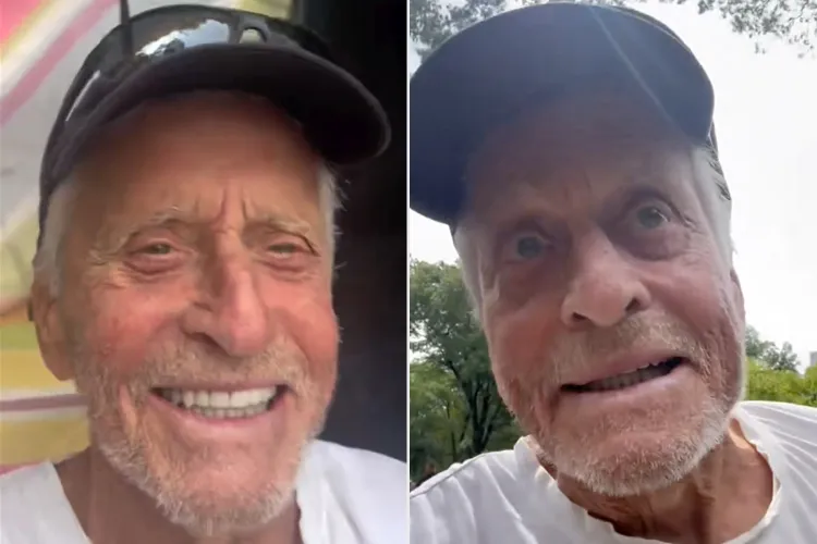 Michael Douglas Gives Fans a Glimpse Into a Relaxed Day in New York City
